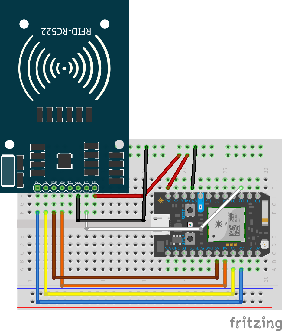 Wiring for RFID on  Particle Photon